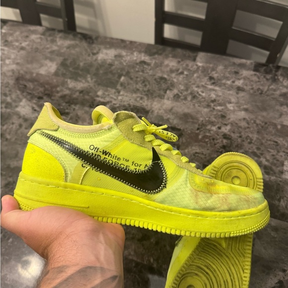 Off-White x Nike Air Force 1 “Volt” — Size 12 — 9/10 / No Box - Picture 5 of 9